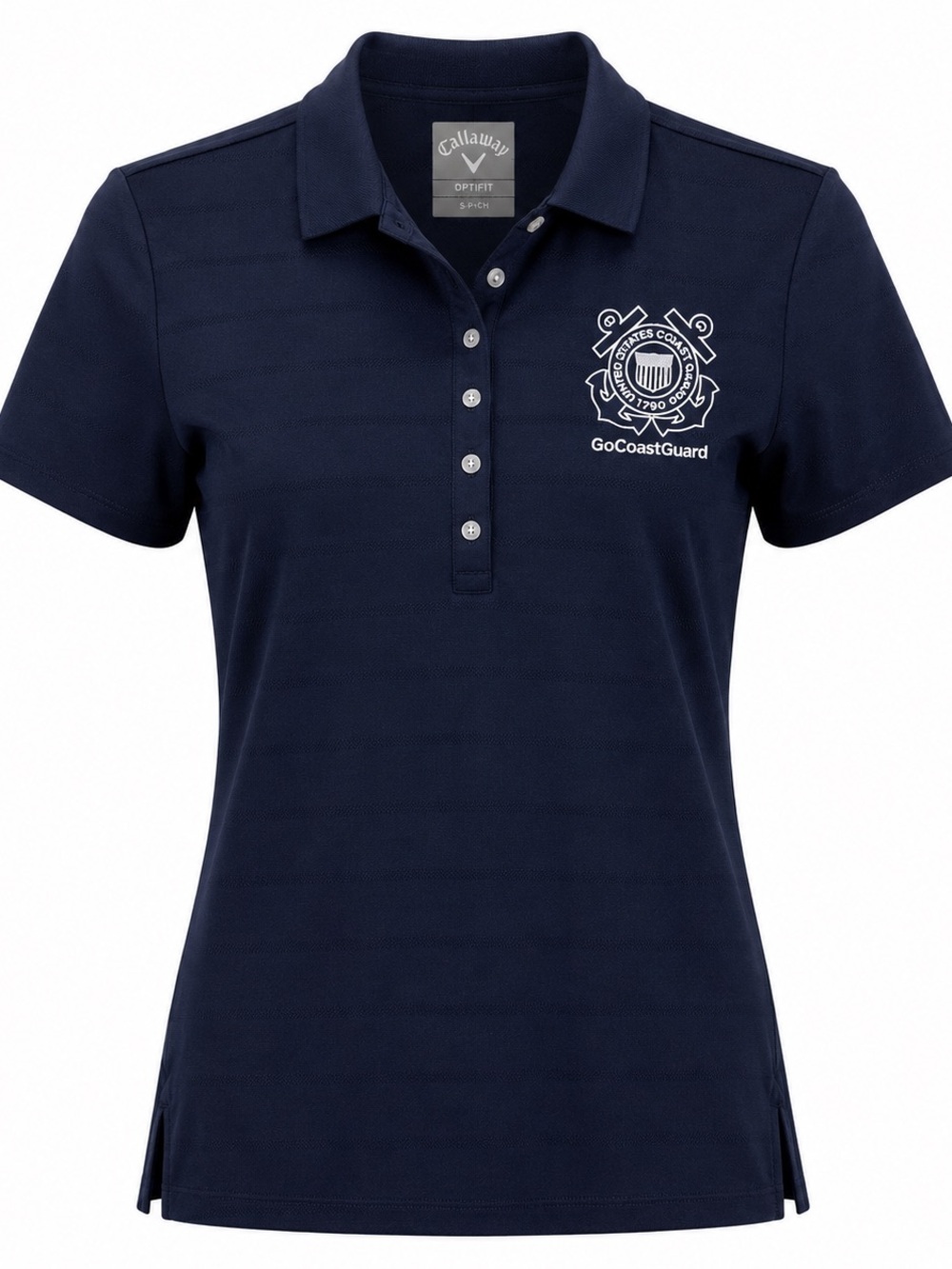 Callaway Opti-Dri GoCoastGuard Polo Shirt Women’s Large Navy Embroidered Logo